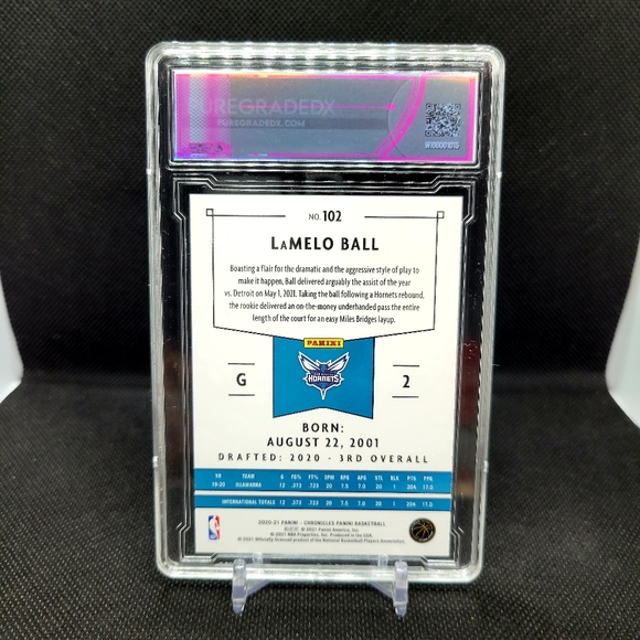 LAMELO BALL 2020 PANINI CHRONICLES CLASSICS PINK 10 ROOKIE PGX 10 HORNETS - Picture 4 of 5